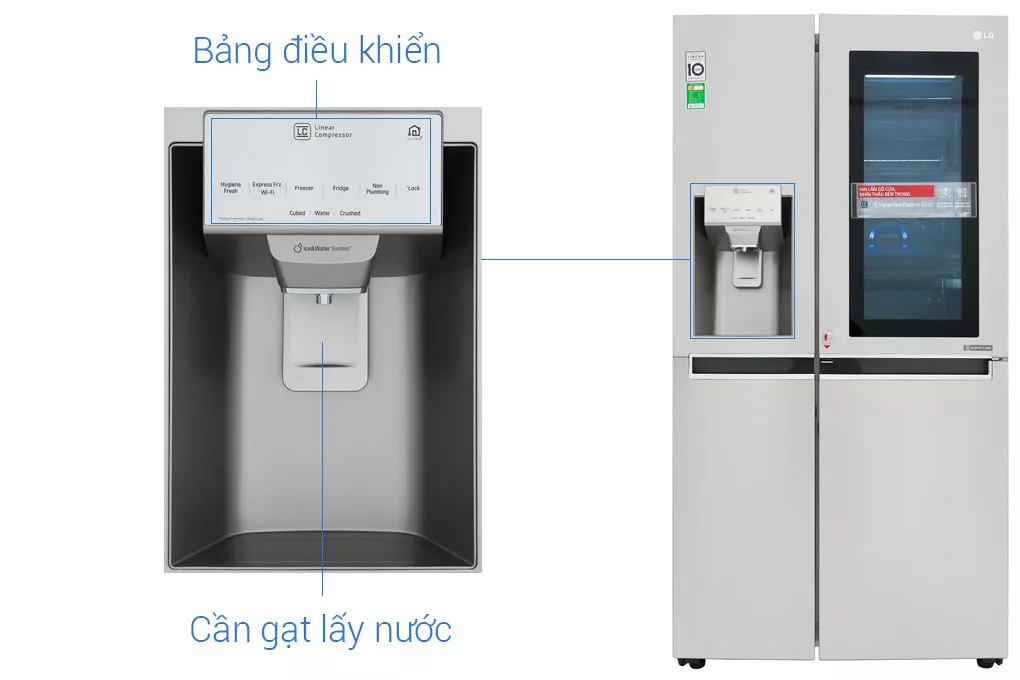 Mua Tủ lạnh LG Inverter 601 lít GR-X247JS - Hàng chính hãng - giao hàng  TP.HCM - Tặng bình đun siêu tốc | Tiki